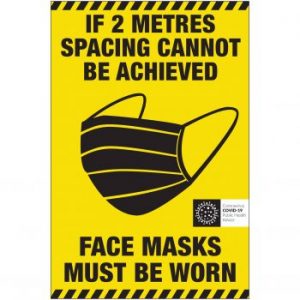 Covid 19 safety labels by Etchcraft