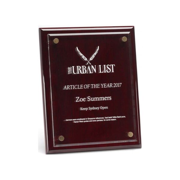 Rosewood floating plaque by Etchcraft Rosewood floating plaque by Etchcraft